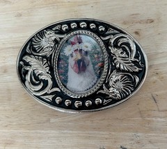 Fancy Chicken Belt Buckle Western Style Hen Lover Fits 1.5 Inch Belt Strap