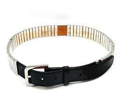 RARE Authentic Louis Vuitton Belt Black Metal STUNNING 30 Waist