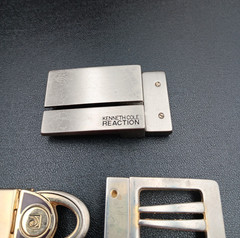 Mixed Lot of 6 Vintage Designer Men&rsquo;s Belt Buckles Silver/Gold Tone