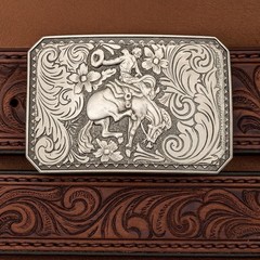 Cowboy Rodeo Vintage Bucking Bronco Belt Buckle Western Style Accessory