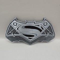 Batman Vs. Superman Logo 2016 Promo Belt Buckle 4.5&Prime; DC Comics Cosplay Comicon