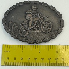 Motocross Dirt Bike Racing Belt Buckle Drive Chain Border Motorcycle Motor Sport