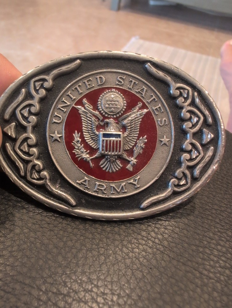 Vintage Belt Buckle United States Army – PEWTER