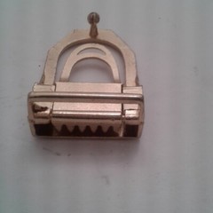 Metal Belt Buckle slide tooth grip for Narrow Cloth Fabric Belt