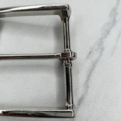 Silver Tone Simple Basic Belt Buckle