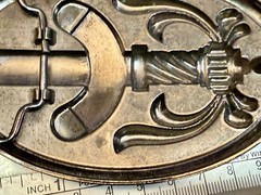 Cavalry Swords Weapon Black Color Mens Oval Vintage Belt Buckle