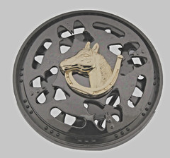 Horse HORSESHOE Belt Buckles Vintage Spinner Gold Men Women Western Rodeo Cowboy