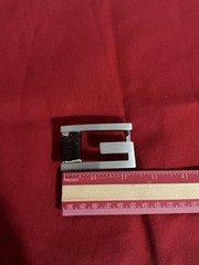 Vintage Gucci 90’s G Square Leather Belt Buckle