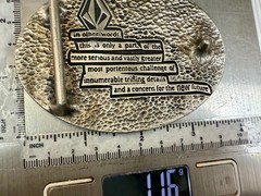 VOLCOM Apparel Company Diamond Logo 90&rsquo;s Metal Cast Original Promo Belt Buckle