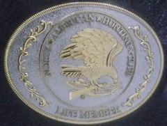 BELT BUCKLE NAHC North American Hunting Club WESTERN NRA. Beautiful.