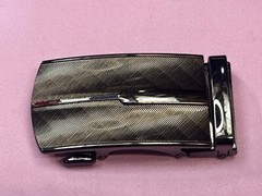 Mens Replacement Dress Style Nos Belt Buckle – Red White Blue Stripe