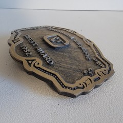Vntg Brass Belt Buckle Continental Telephone Safety Award 1982 Mens Collectible
