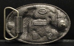 1986 GROUSE Pewter Belt Buckle Pheasant Quail Bird Hunting Wildlife C+J Inc.