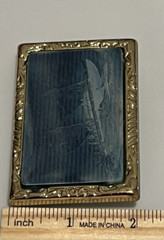 VTG Incolay Studios 1976 ships Nautical belt Buckle Sailboats ships Boats USA