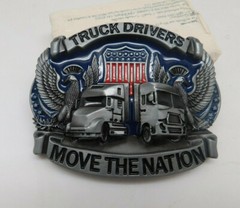 BB7 new TRUCK DRIVERS MOVE THE NATION Metal BELT Buckle