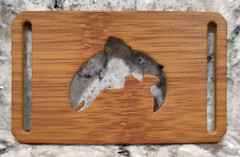 GRIP6 BELT BUCKLE – NATURALIST SALMON FISH – BAMBOO WOOD FINISH – 1.5 INCH WIDE