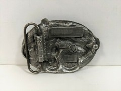 1984 Country Music Metal Belt Buckle ~ E-28 ~ Siskiyou Co Inc Williams Oregon
