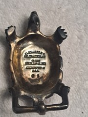 ALEXANDER&rsquo;S BELTS & BUCKLES Sterling Vintage 1990 or 1996 turtle