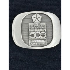 1987 Chrysler LeBaron Indy 500 Official Pace Car Pewter Belt Buckle 62/500