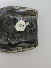 1984 Bergamot Brass Works Horseshoe Vintage Belt Buckle with Horses
