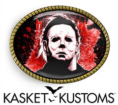 Halloween Belt Buckle – Slasher Movie Horror Movie Belt Buckle – 718