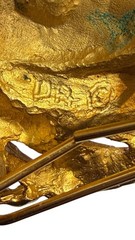 Lion Head Belt Buckle Mens/Womens Gold Metal Western Statement 3D Lion Face