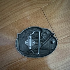 POW MIA American Heroes USA Flag Metal Western Belt Buckle, never worn