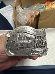 Vintage 1983 American Railroad Commemorative Belt Buckle