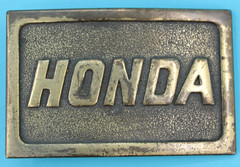 VTG 70s/80s Honda Motorcycles Brass Colored Belt Buckle