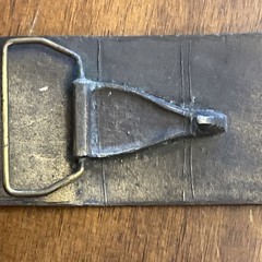 VINTAGE COLT REVOLVERS BRASS BELT BUCKLE ~ ANTIQUE FINISH