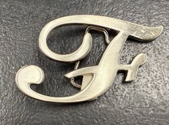 Bold Capital “F” Cut-Out Belt Buckle – Personalized Style Statement!