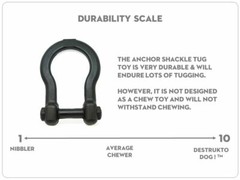 Industrial Dog Anchor Shackle Tug Toy Tug Of War Black Magnum – Dogs & Puppy