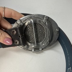 Bev Buckle Original Gone Fishing Beverage Holding Belt Buckle Black Belt USA