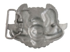 Rebel Rider Motorcycle Chain Eagle Skull Enamel Metal Belt Buckle