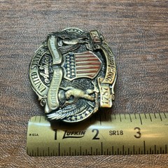 US Constitution Commemorative 3”Brass Belt Buckle 1787-1987 Limited Edition NWOT