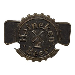 Vintage Heineken Beer Belt buckle With Built in Bottle Opener 3.5&Prime; Metal