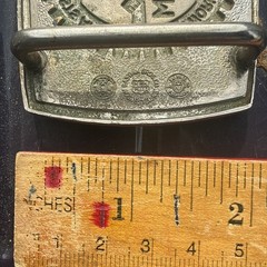 Vintage Bastian Bros Machinist And Aerospace A of M Solid Brass Belt Buckle USA