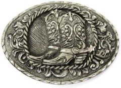 Western Cowboy Boots Belt Buckle EJC Nice Design 1995 Made in USA