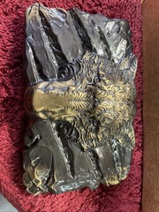 Belt buckle « Fenrir Wolf », Animal Brass belt buckle; Werewolf belt buckle