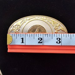 Belt Buckle With 1$ Coin (Treaty With The Delawares)