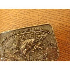 Bass Anglers Sportsman Society Great American 1988 Belt Buckle Co Fishing