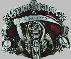 GRIM REAPER SONS OF ANARCHY 3&Prime; X 3.5&Prime; COLLECTIBLE BIKER GEAR / SOA BELT BUCKLE