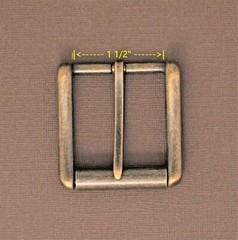 New 1 1/2&Prime; pin buckle(#54) man/women antique-brass color finish US stock