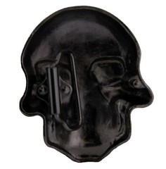 Skull Belt Buckle Grill Gunmetal Gray Emblem Bling Iced Style New Men Women Goth