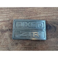 Dixon ZTR Belt Buckle Pewter Tone Vintage Western Style Accessory