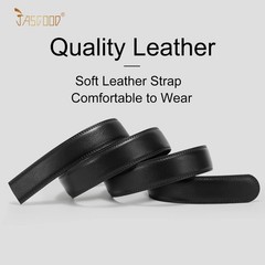 JASGOOD Ratchet Belt Replacement Strap 1 Suit Pant Size 44&Prime;-50&Prime;, A-black