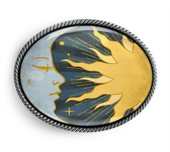Sun and Moon Belt Buckle – Celestial New Age Belt Buckle – 916