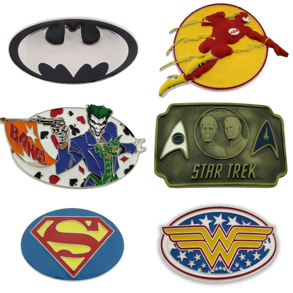 Batman THE Flash Star Trek Superman Wonder Woman Men Comics Original Belt Buckle