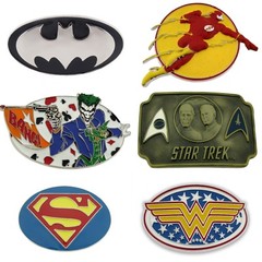 Batman THE Flash Star Trek Superman Wonder Woman Men Comics Original Belt Buckle