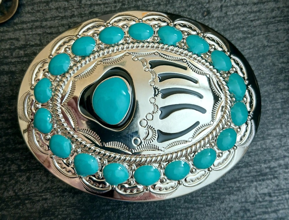 Belt Buckle Buckle Bear Claw Bear Paw Indian Western